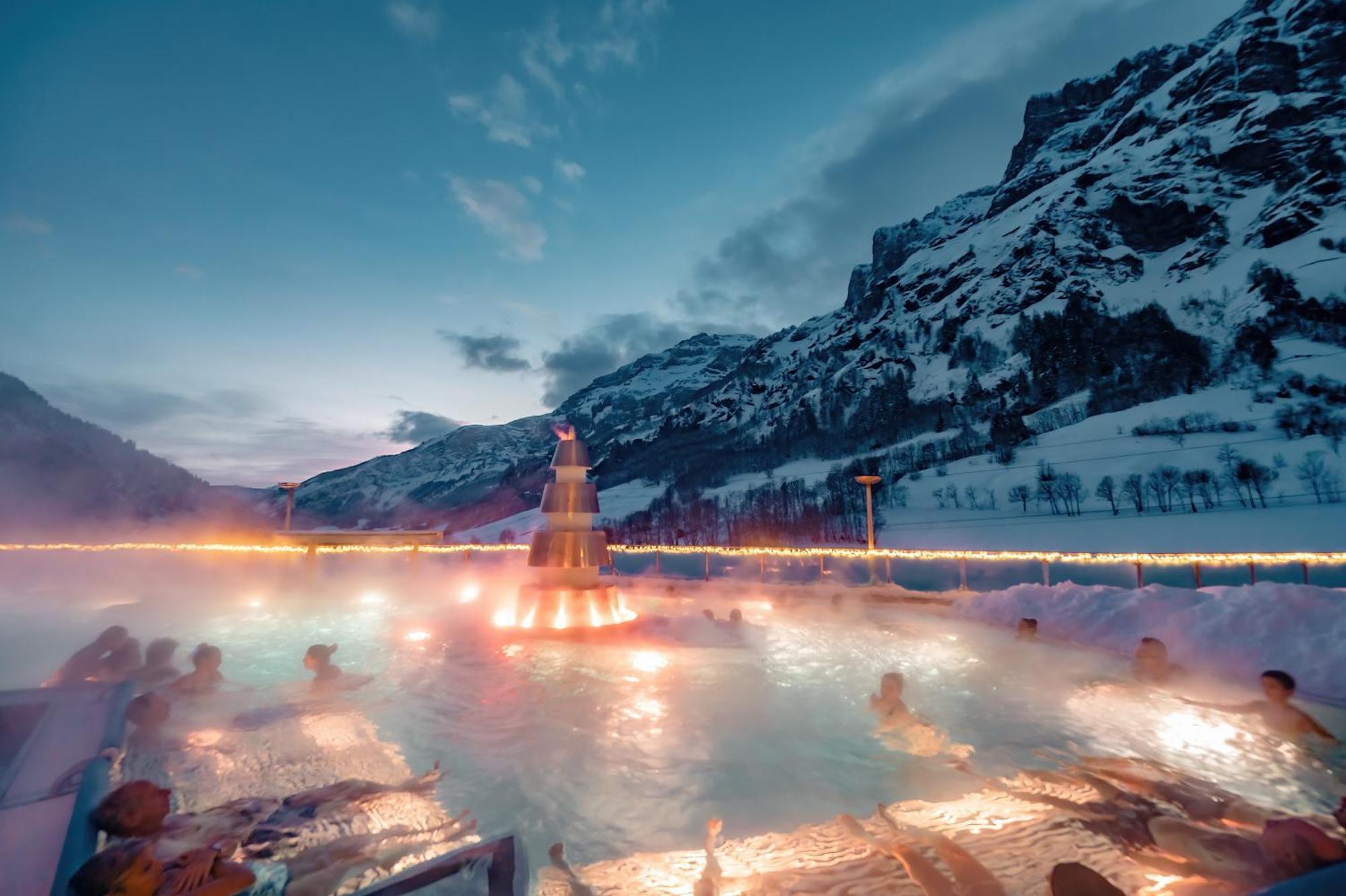 Hotel Walliserhof-Leukerbad-Therme Zewnętrze zdjęcie